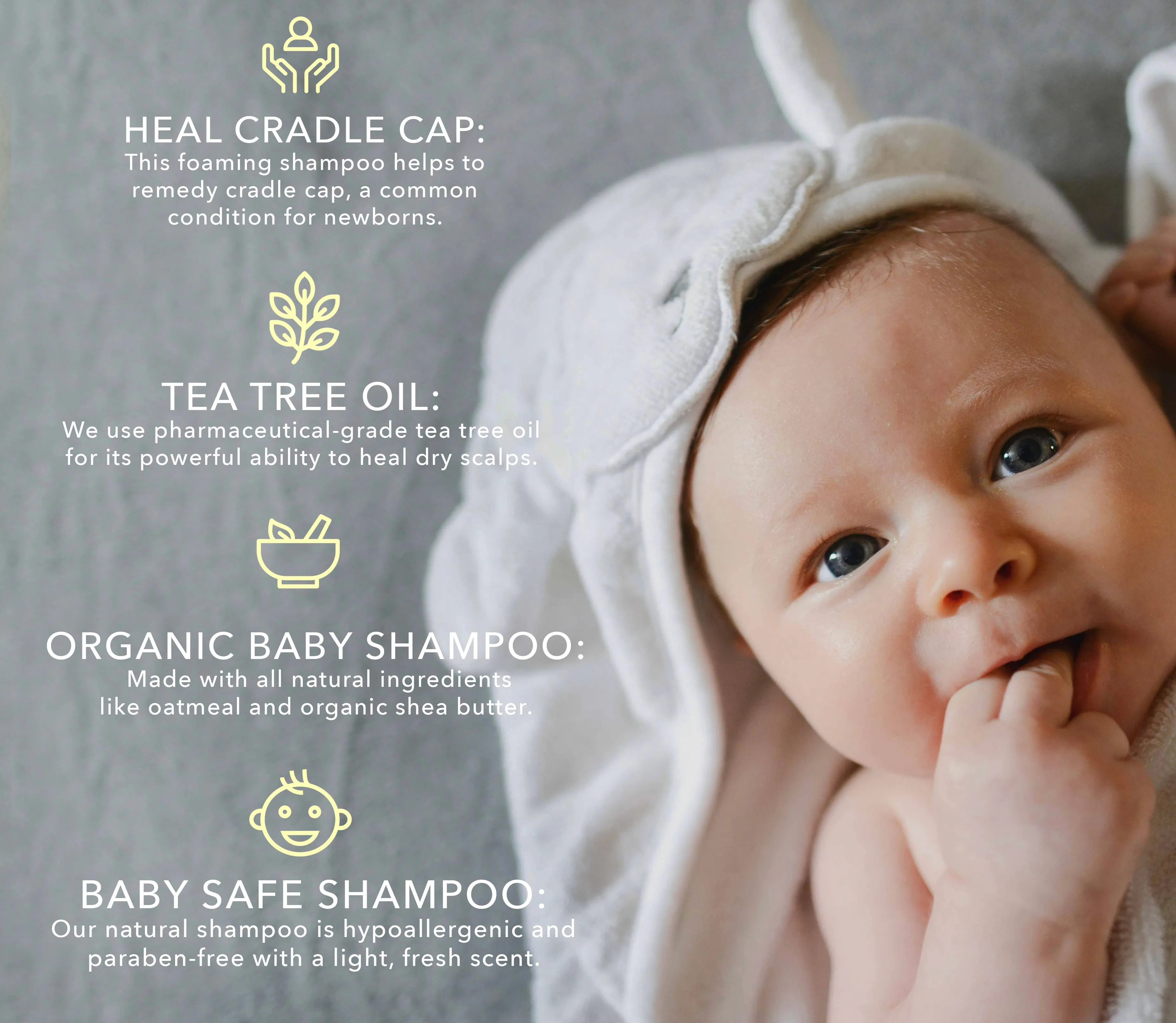Bella B Bundle - Cradle Cap Shampoo 8 oz and Bubble Bath 8 oz