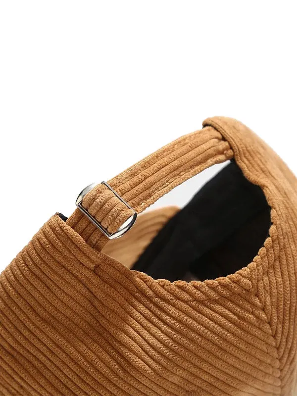 Blue Corduroy Baseball Cap