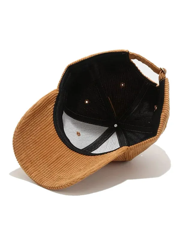 Blue Corduroy Baseball Cap