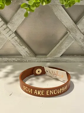 Brown- You Are Enough Bracelet