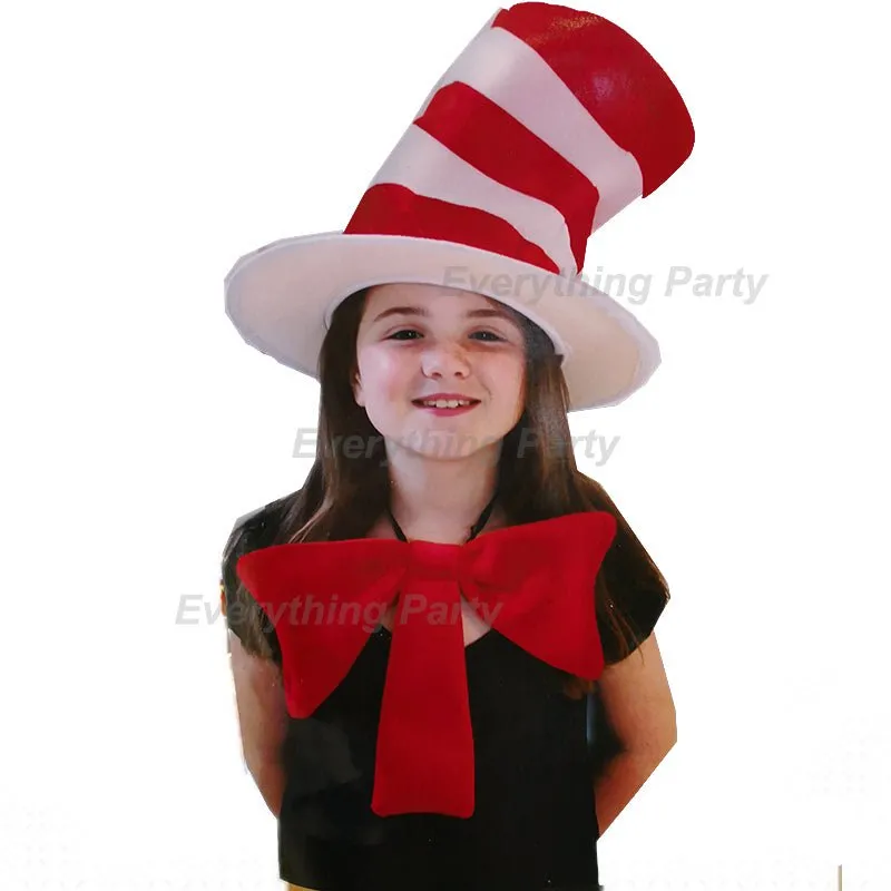 Dr. Seuss Cat in the Hat Jumbo Bow and Hat set