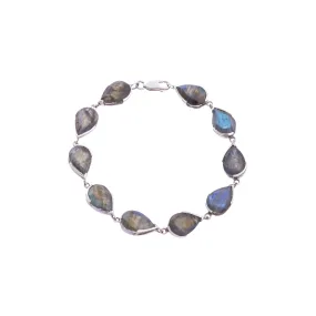 Nyha Labradorite Bracelet, Sterling Silver